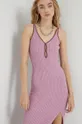 vijolična Obleka Abercrombie & Fitch
