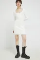 Φόρεμα Abercrombie & Fitch λευκό
