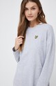 Lyle & Scott sukienka bawełniana szary DRW1603V.D24