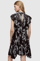 czarny AllSaints sukienka FLEUR ORSINO DRESS