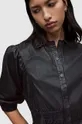 AllSaints sukienka skórzana OSA SHORT DRESS czarny