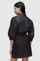 czarny AllSaints sukienka skórzana OSA SHORT DRESS