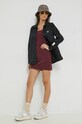 Obleka Abercrombie & Fitch KI159.2632.620 bordo AW22