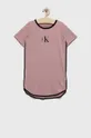 roza Otroška spalna srajca Calvin Klein Underwear Dekliški