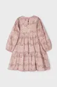 ροζ Παιδικό βαμβακερό φόρεμα Mayoral