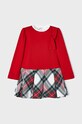 Mayoral rochie din bumbac pentru copii mini rosu 2945.4B.BABY