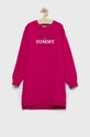 Tommy Hilfiger sukienka dziecięca midi różowy KG0KG06877.9BYY