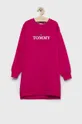 roza Dječja haljina Tommy Hilfiger Za djevojčice