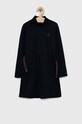 Παιδικό φόρεμα Tommy Hilfiger μακρύ σκούρο μπλε KG0KG06884.9BYY