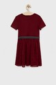 Dievčenské šaty Tommy Hilfiger KG0KG06887.9BYY burgundské AW22