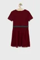 Dievčenské šaty Tommy Hilfiger burgundské