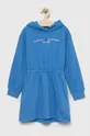niebieski Tommy Hilfiger sukienka dziecięca Dziewczęcy