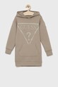 Guess sukienka dziecięca z elastanem beżowy J2BK35.FL03S