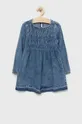μπλε Παιδικό φόρεμα τζιν United Colors of Benetton Για κορίτσια