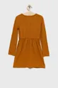 Παιδικό βαμβακερό φόρεμα GAP πορτοκαλί