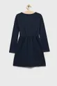Παιδικό βαμβακερό φόρεμα GAP σκούρο μπλε
