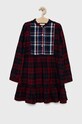 Pepe Jeans rochie fete Zuzane fixat burgundia PG951583.286
