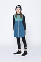 Dkny sukienka dziecięca wzorzyste turkusowy D32853.126.150