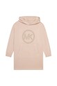 Michael Kors sukienka bawełniana dziecięca nadruk beżowy R12123.156