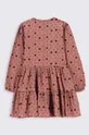 hnedá Dievčenské bavlnené šaty Coccodrillo