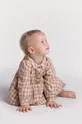 béžová Detské bavlnené šaty Coccodrillo Dievčenský
