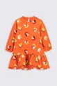 Otroška obleka Coccodrillo oranžna