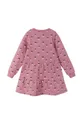 розовый Хлопковое детское платье Reima Для девочек