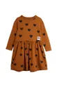коричневий Дитяча сукня Mini Rodini Для дівчаток