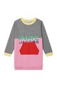 Marc Jacobs rochie din bumbac pentru copii W12415.G.156 multicolor AW22
