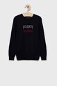 Tommy Hilfiger sweter dziecięcy aplikacja granatowy KB0KB07496.9BYY