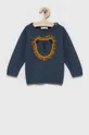 plava Dječji pamučni pulover Name it Za dječake