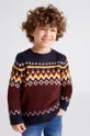 bordowy Mayoral sweter z domieszką wełny dziecięcy Chłopięcy