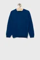modra Otroški bombažen pulover United Colors of Benetton Fantovski
