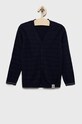 United Colors of Benetton kardigan z domieszką wełny z domieszką wełny granatowy 103EG6005.P