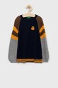 United Colors of Benetton pulover pentru copii din amestec de lana cu modele bleumarin 1076H100N.P
