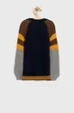 Detský sveter s prímesou vlny United Colors of Benetton tmavomodrá
