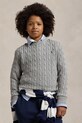 Polo Ralph Lauren sweter bawełniany dziecięcy pozostałe szary 323702674041