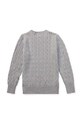 Chłopiec Polo Ralph Lauren sweter bawełniany dziecięcy 323702674041 szary