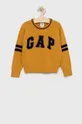 żółty GAP sweter bawełniany dziecięcy Chłopięcy