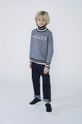 czarny Karl Lagerfeld sweter bawełniany dziecięcy Chłopięcy