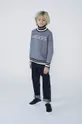 чёрный Детский хлопковый свитер Karl Lagerfeld Для мальчиков