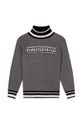 Karl Lagerfeld sweter bawełniany dziecięcy czarny