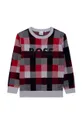 Dječji pamučni pulover BOSS  100% Pamuk