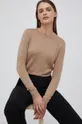 μπεζ Ένα πουλόβερ σε μείγμα μεταξιού Vero Moda Γυναικεία