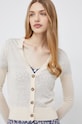 Calvin Klein kardigan wełniany beżowy K20K204449.9BYY