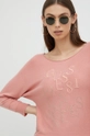 różowy Guess sweter