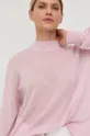 różowy BOSS sweter z domieszką wełny 50472003
