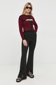 Red Valentino cardigan din lana 1R3KA04H6K2 negru AW22