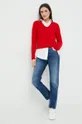Μάλλινο πουλόβερ Polo Ralph Lauren κόκκινο