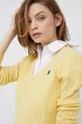 żółty Polo Ralph Lauren sweter wełniany 211875832002